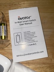 Avatar Controls In Wall Smart Switch Wi-Fi Enabled White