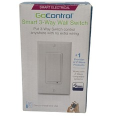 GoControl Smart 3-Way Wall Switch WT00Z-1 White WIFI Light Control Z-Wave NEW