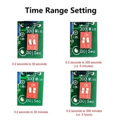 Energy Efficient AC100V 220V for relay with Adjustable Timer Settings