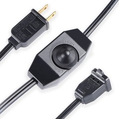 Lamp Dimmer Switch Extension Cord Plug In Dimmer Rotary Control For 150 Watt 6ft
