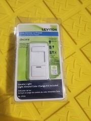 Leviton Slide Dimmer w/Prest Decora Locator Light – Light Almond No. IPI06 NEW