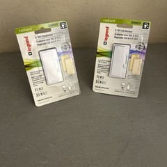 (2) Legrand Radiant Preset Paddle Dimmer Switches White RH4FBL3PTCCCV6 3 way