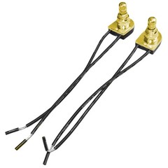 2pcs Zing Ear ZE-106M Rotary Turn Canopy Switch Brass 6 A 250 V E89885 3/8″ R…