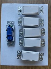 EATON Wiring 7501W Deco Rocker Switch – White