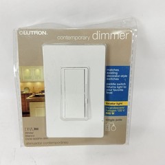 Lutron Diva DVW-600PH-WH Dimmer Switch White Contemporary Dimmer Brand New