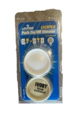 🔥1 Unit ~ Leviton Trimatron 6684-IW Lighted Push On/Off Rotary Dimmer🔥