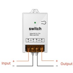 DC12-72V Remote Control Relay Switch Wireless Remote Switch 433MHz Smart Home