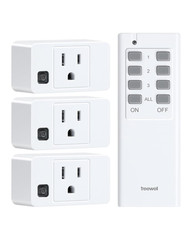 Remote Control Outlet, 200FT Long Range Wireless Light Switch, Mini Electrical
