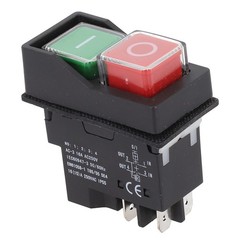 Electromagnetic Push Button Switch IP55 4 Pin AC250V 16A for Safety Devices