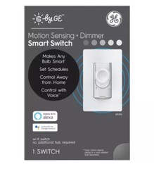 C by GE Single Pole or 3-way Smart Motion Sensing and Dimmer Switch White 1 pk
