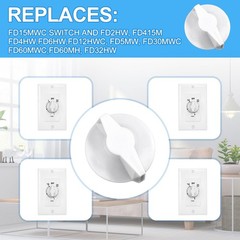 2PCS Timer Knob Replacement for Bathroom Fan Light Wall Switch Intermatic