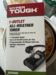 Hyper Tough Outdoor grounded All Weather Timer New