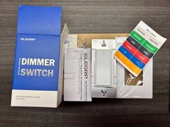 Lot Of 6 ELEGRP DM19-WH6 Slide 300-Watt 3-Way Dimmer, Wall Plate Included |#D265