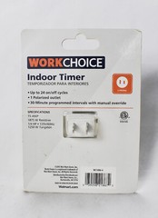 Workchoice Indoor Timer 2 Prong Polarized Outlet 15amp