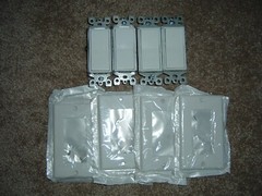 NEW! 4-pcs LEVITON Decora Rocker Switch 2-Way 15-Amps White with plate