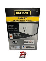 NEW-Defiant Smart Indoor Plug 10 AMP WIFI Connection Wall Plug