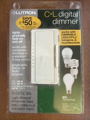 Lutron Maestro C.L Digital Dimmer MACL-153M Light Almond LED CFL 150W New