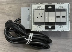 LEGRAND Wiremold AD3-DZ-M Adorne Furniture Power Center 3-GANG 2USB PD 1 O/L MAG