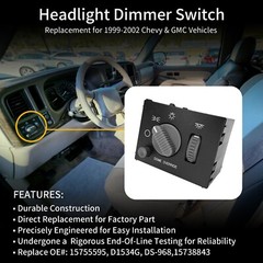 Headlight Headlamp Dimmer Switch for Chevy Silverado GMC Sierra Yukon 1999-2002