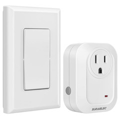 Wireless Wall Switch Remote Control Outlet No Wiring Needed 100ft RF Range