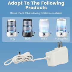 OEM Style 24V Charger for Homvana H101 Humidifier 100-240V Input Range