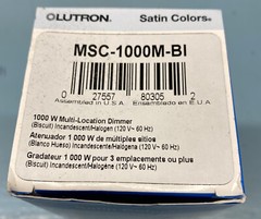 Lutron MSC-1000M-BI Biscuit Multi Location Dimmer. BISCUIT COLOR.