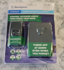 NEW Westinghouse 2 Outlet Wireless Remote Control Christmas Outdoor Lights