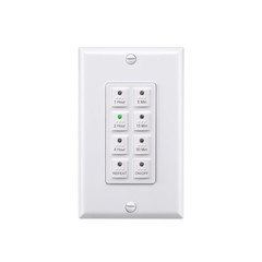 BN-LINK Countdown Digital Wall Timer Switch for Exhaust Fan with Push Button …