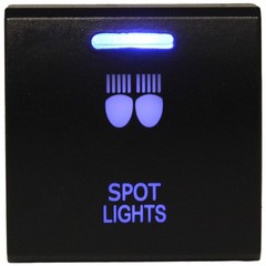 Push Switch 46 STYLES DEEP BLUE LED fit Toyota SQUARE Replacement Landcruiser
