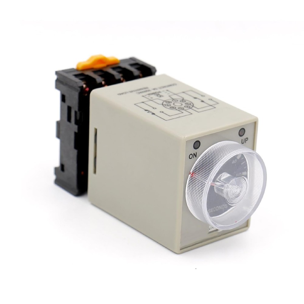BAOMAIN Timer Delay Relay AC 110V, AH3-3 DPDT 60 Second Range Power-On Delay …