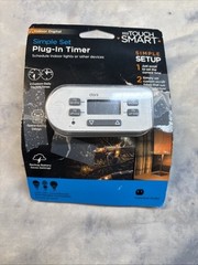 My Touch Smart Simple Set Digital Plug-in Timer Indoor Open Package