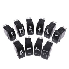 1pcs 5 Pin Car Boat Caravan Rocker Switches Waterproof 12V/24V Rocker Switch GA