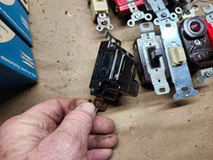 Lot Of Vintage Leviton , Slater, Pilot light switch, Wall switch New Old stock