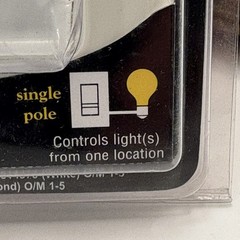 Do it Best Slide Dimmer Switch & Wall Plate #514373 Almond New. (49)