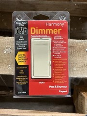 6 PACK – Ivory Slide Dimmer Rocker Switch Single Pole or 3-Way 700W