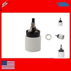 MOTOKU Universal Porcelain Ceramic Rotary Socket Knob Switch E26