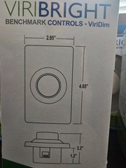 6 – LED Light Dimmer Switch VIRIBRIGHT Pushbutton On/Off Rotary -SHIPS SAME DAY