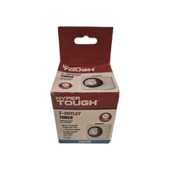 Hyper Tough 24 Hour Mechanical Outlet Timer Daily Use 2 prong 15 Amp Intertek