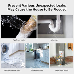 SNZB-05P Zigbee 3.0 Water Leak Sensor Leaking and Dripping Detection Real-Time A