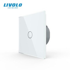 Interrupteur tactile commutateur de lumière avec affichage LED, 1 Gang