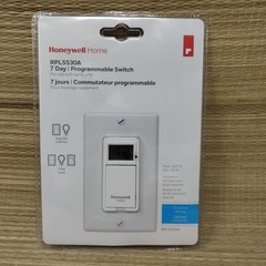 Honeywell 7-Day Programmable Light Switch Timer, White, RPLS530A1038