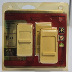 Lot 2 Pass & Seymour Incandescent Dimmer Switch Wide Slide 700-Watt WS700TCCCV6