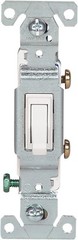(10) Eaton White Quiet Toggle Wall Light Switches Single Pole 15A 120V 1301-7W