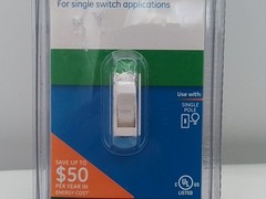 GE DIMMER WHITE SINGLE SWITCH APPLICATION FOR SINGLE POLE CFL LED BULBS NEW NOS