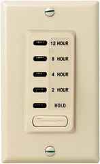 EI230 2/4/8/12 Hour SPST 1800-Watt Electronic In-Wall Countdown Timer, Ivory