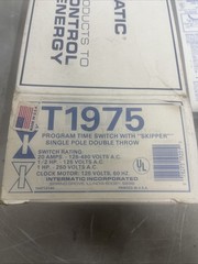Intermatic T1975 Electromechanical Timer SPDT 24 Hour 125V With 7 Day Skipper