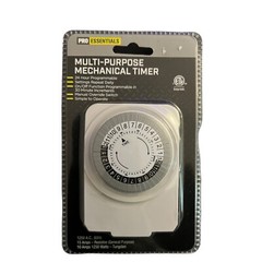 Multi-Purpose Mechanical Timer White And Grey 24 Hour Repeat Daily NEW