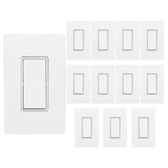 12 Pack Paddle Rocker Light Switch Single Pole On Or Off Light Switch 15amp 12