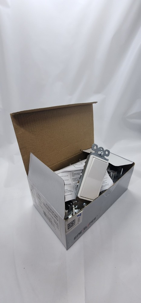 Enerlites 91150-W10P-UUT 10 Pack 15A Decorator Light Switch Single Pole White