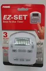 PRIME EZ Set Indoor Timer 1-Outlet Digital Countdown Lighting Timer NEW